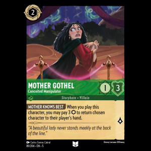 Lorcana Mother Gothel - Conceited Manipulator - Shimmering Skies 5#89