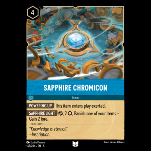 Lorcana Sapphire Chromicon - Shimmering Skies 5#168