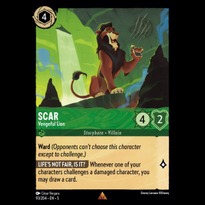 Lorcana Scar - Vengeful Lion - Shimmering Skies 5#93