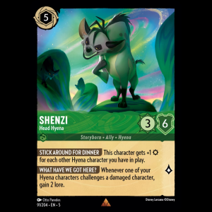 Lorcana Shenzi - Head Hyena - Shimmering Skies 5#91