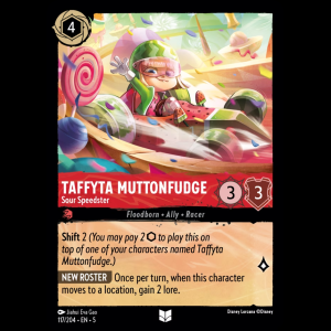 Lorcana Taffyta Muttonfudge - Sour Speedster - Shimmering Skies 5#117