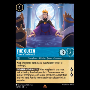 Lorcana The Queen - Crown of the Council - Shimmering Skies 5#148