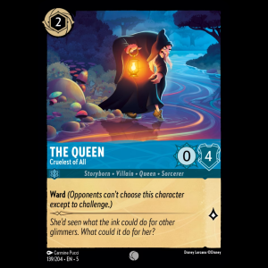 Lorcana The Queen - Cruelest of All - Shimmering Skies - FOIL 5#139