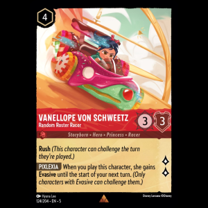 Lorcana Vanellope von Schweetz - Random Roster Racer - Shimmering Skies 5#124