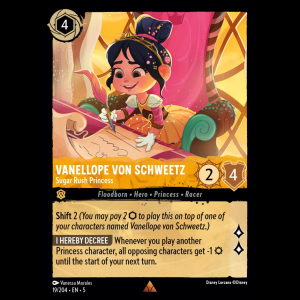 Lorcana Vanellope von Schweetz - Sugar Rush Princess - Shimmering Skies 5#19