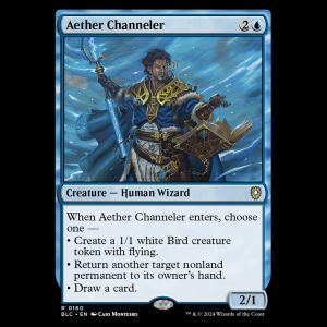 MTG Aether Channeler Bloomburrow Commander blc#160