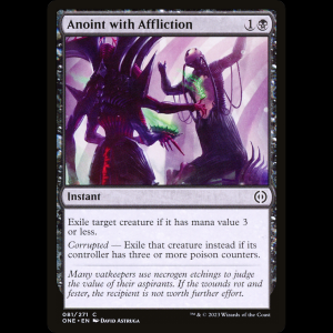 MTG Ungir con aflicción (Anoint with Affliction) Phyrexia: All Will Be One one#81