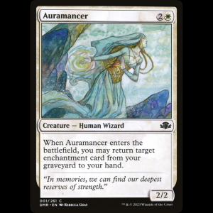 MTG Auramancer Dominaria Remastered dmr#1