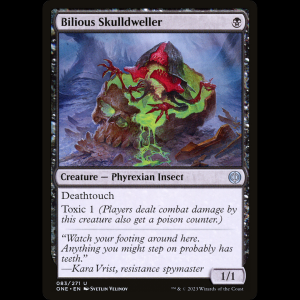 MTG Moracalaveras bilioso (Bilious Skulldweller) Phyrexia: All Will Be One one#83