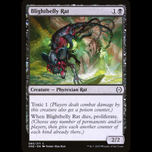 MTG Rata panzacorrupta (Blightbelly Rat) Phyrexia: All Will Be One one#85