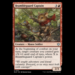 MTG Brambleguard Captain Bloomburrow blb#127