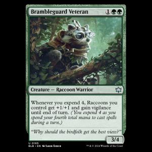 MTG Brambleguard Veteran Bloomburrow blb#165