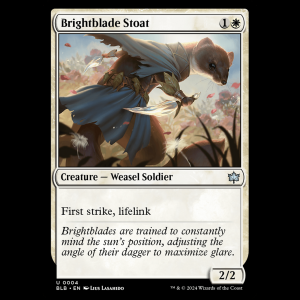 MTG Brightblade Stoat Bloomburrow blb#4