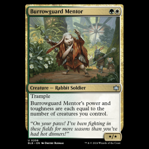 MTG Burrowguard Mentor Bloomburrow blb#206