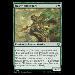 MTG Bushy Bodyguard Bloomburrow blb#166