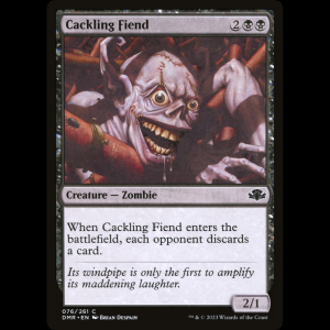 MTG Cackling Fiend Dominaria Remastered dmr#76