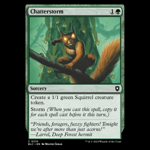 MTG Chatterstorm Bloomburrow Commander blc#210