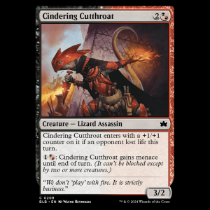 MTG Cindering Cutthroat Bloomburrow blb#208