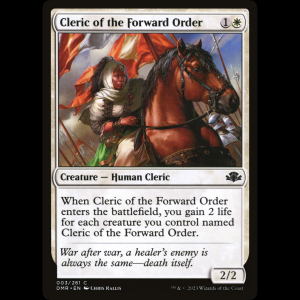 MTG Cleric of the Forward Order Dominaria Remastered dmr#3