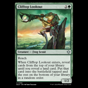 MTG Clifftop Lookout Bloomburrow blb#168