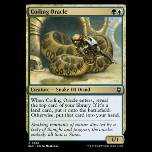 MTG Coiling Oracle Bloomburrow Commander blc#250