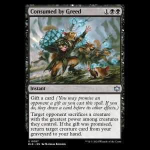 MTG Consumed by Greed Bloomburrow blb#87