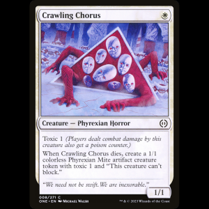 MTG Coro reptante (Crawling Chorus) Phyrexia: All Will Be One one#8