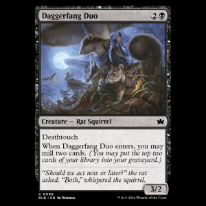 MTG Daggerfang Duo Bloomburrow blb#89