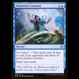 MTG Curiosidad distorsionada (Distorted Curiosity) Phyrexia: All Will Be One one#46