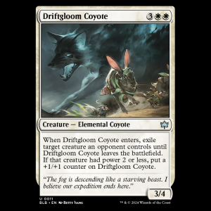 MTG Driftgloom Coyote Bloomburrow - FOIL blb#11