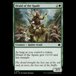 MTG Druid of the Spade Bloomburrow blb#170