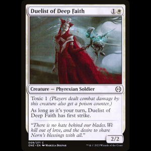 MTG Duelist of Deep Faith Phyrexia: All Will Be One one#9