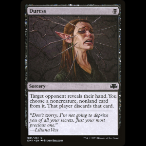 MTG Duress Dominaria Remastered dmr#81