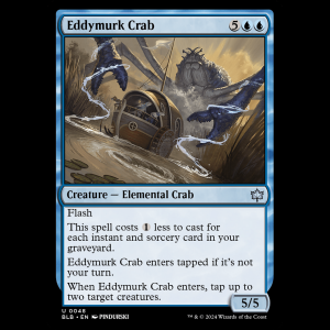 MTG Eddymurk Crab Bloomburrow blb#48