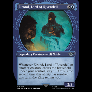 MTG Elrond, Lord of Rivendell The Lord of the Rings: Tales of Middle-earth ltr#307