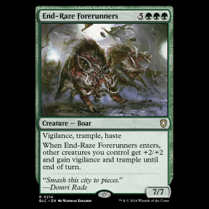 MTG End-Raze Forerunners Bloomburrow Commander blc#214