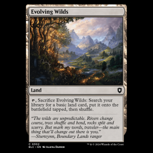 MTG Evolving Wilds Bloomburrow Commander blc#302