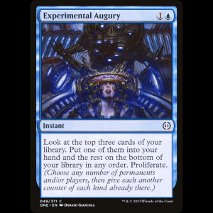 MTG Augurio experimental (Experimental Augury) Phyrexia: All Will Be One one#49