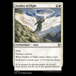 MTG Feather of Flight Bloomburrow blb#13