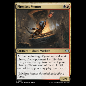 MTG Fireglass Mentor Bloomburrow blb#213