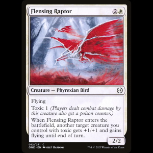 MTG Rapaz desolladora (Flensing Raptor) Phyrexia: All Will Be One one#12