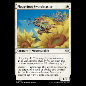 MTG Flowerfoot Swordmaster Bloomburrow blb#14