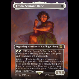 MTG Frodo, Sauron's Bane The Lord of the Rings: Tales of Middle-earth - FOIL ltr#448