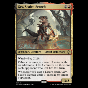 MTG Gev, Scaled Scorch Bloomburrow blb#214