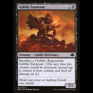 MTG Goblin Turncoat Dominaria Remastered dmr#87