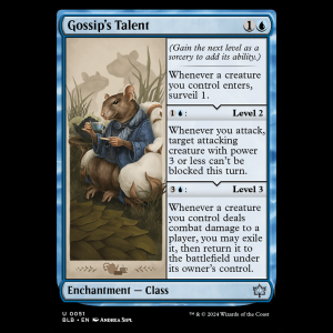 MTG Gossip's Talent Bloomburrow - FOIL blb#51