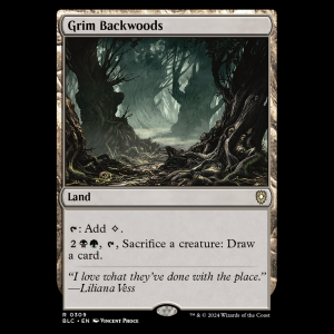 MTG Grim Backwoods Bloomburrow Commander blc#309