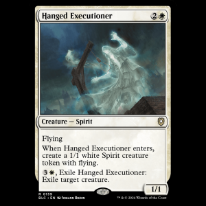 MTG Hanged Executioner Bloomburrow Commander blc#139