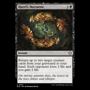 MTG Hazel's Nocturne Bloomburrow blb#97