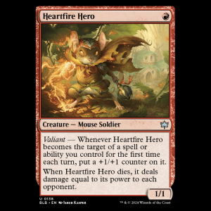 MTG Heartfire Hero Bloomburrow blb#138